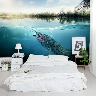 Large Mouth Bass Wall Mural