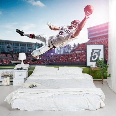 American Footballer Wall Mural