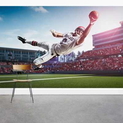 American Footballer Wall Mural