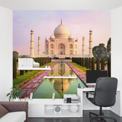 Morning at the Taj Mahal Wall Mural