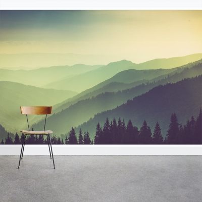 Greenest Mountains Wall Mural