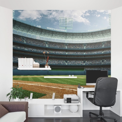 Baseball Star Wall Mural