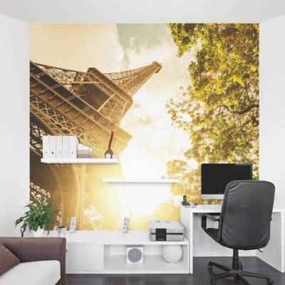 The Tower in Autumn Wall Mural