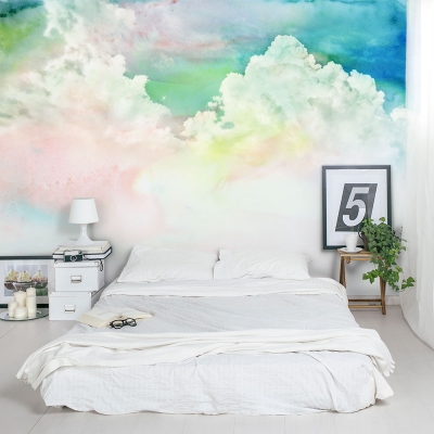 Stained Cloudscape Wall Mural