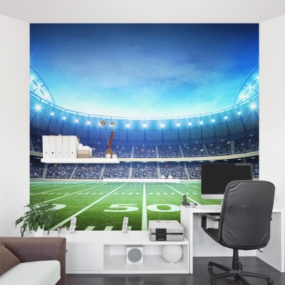 Lights on the Field Wall Mural