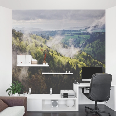 Mist Forest Wall Mural
