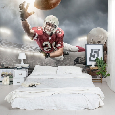 Football Action Wall Mural