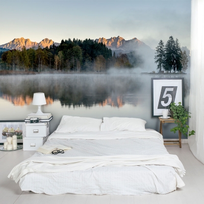 Lake Near the Alps Wall Mural