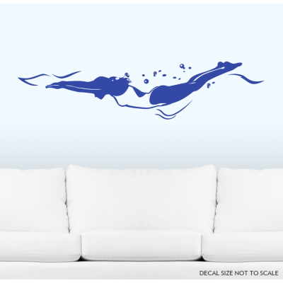 Freestyle Swimmer Wall Decal