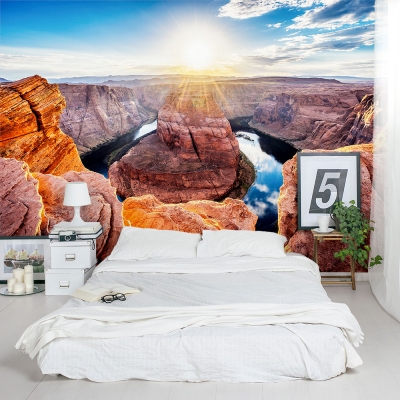 Sunset on Horseshoe Bend Wall Mural