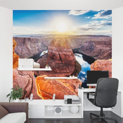 Sunset on Horseshoe Bend Wall Mural