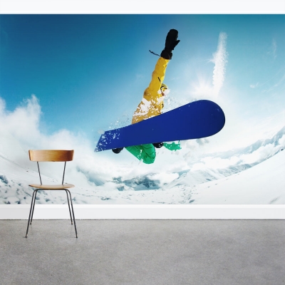 Snowboard Action Wall Mural