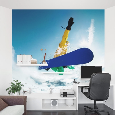 Snowboard Action Wall Mural