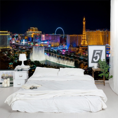 Las Vegas Strip at Night Wall Mural