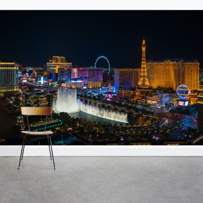 Las Vegas Strip at Night Wall Mural