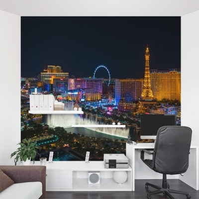 Las Vegas Strip at Night Wall Mural