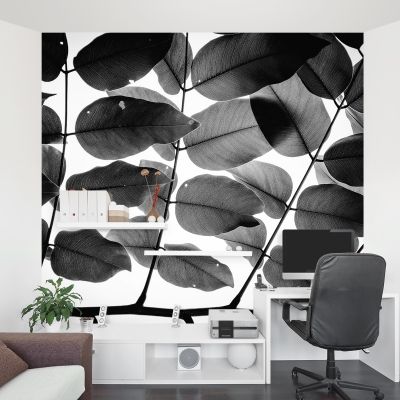 Branches and Leaves Wall Mural