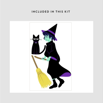 Cat, Broom, & Witch Kit