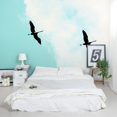 Cranes V Wall Mural