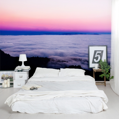 Cloudy Sunset Wall Mural