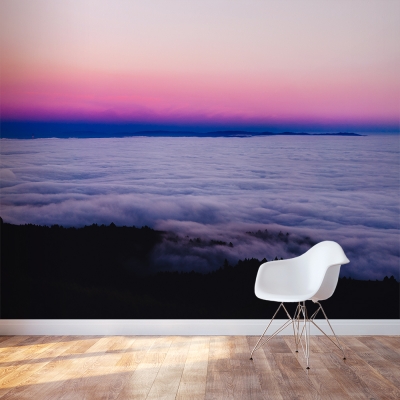 Cloudy Sunset Wall Mural