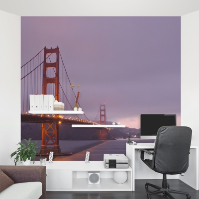 Golden Gate Night Lights Wall Mural