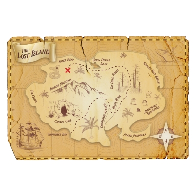 Treasure Map Wall Decal