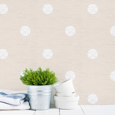 Sand Dollar Geometric Abstract Removable Wallpaper