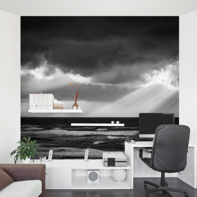 Storm over the Mediterranean (1) Wall Mural