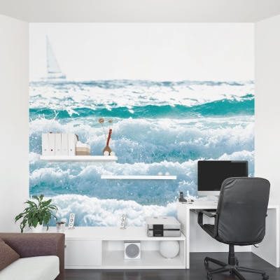 White on White Wall Mural