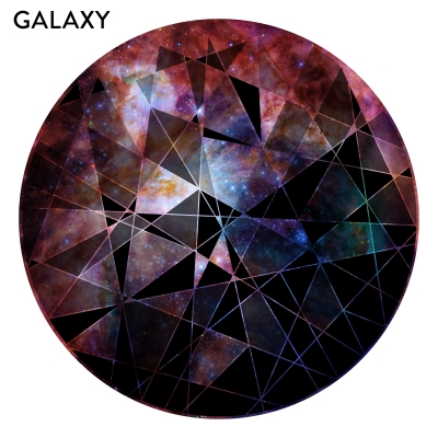 GALAXY - Circle Geometric Abstract Printed Wall Decal