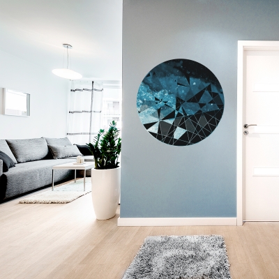 WATER - Circle Geometric Abstract Printed Wall Decal