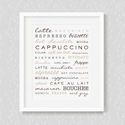 Caffeine and Pastries Art Print
