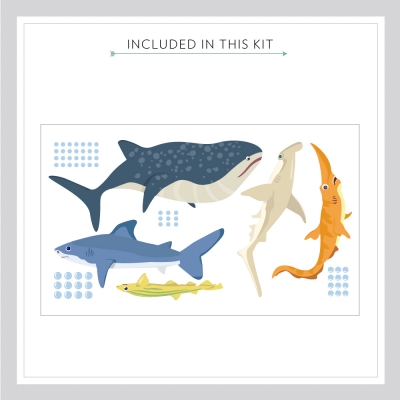 Shark Adventure Wall Decal Kit