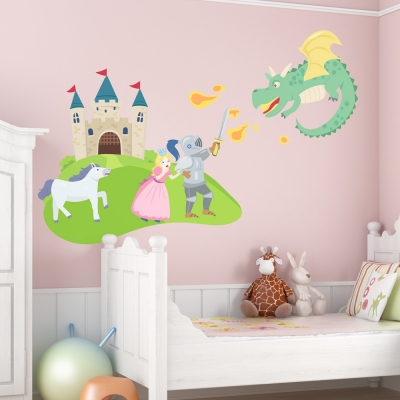 Fairy Tale Castle Printed Wall Decal