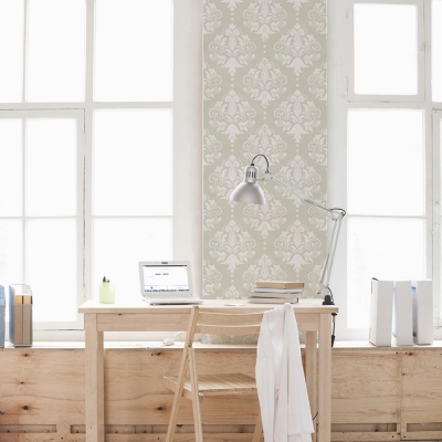 Damask Removable Wallpaper Tile Office