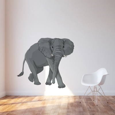 Elephant Printed Wall Decal