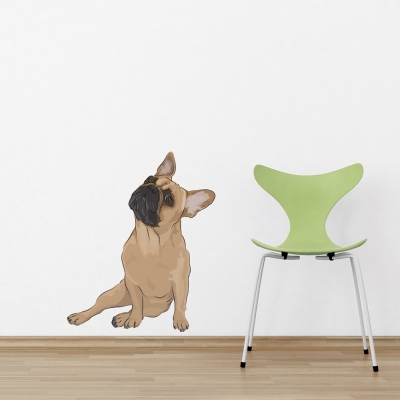 Frank-French Bulldog Printed Wall Decal