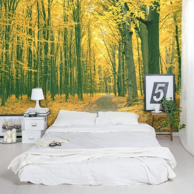 Golden Forest wall mural