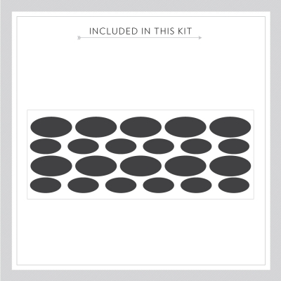 Oval Chalkboard Labels Kit