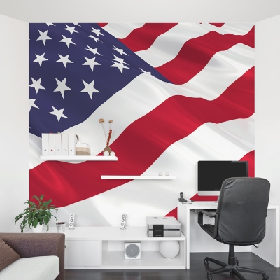 American Flag Office Wall Mural