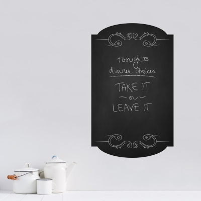 Chalkboard Menu Frame Wall Decal