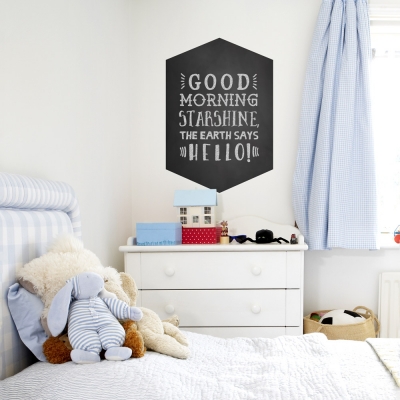 Chalkboard Retro Badge Wall Decal