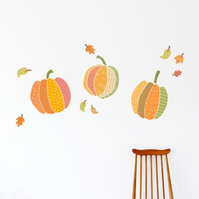 Pattern Pumpkins Printed Wall Decal