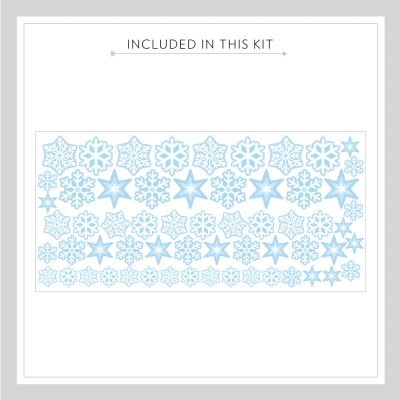 Repositionable Snowflakes Kit