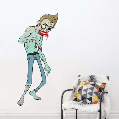Walking Zombie Printed Wall Decal