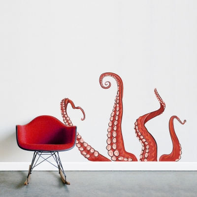 Tentacles Printed Wall Decal
