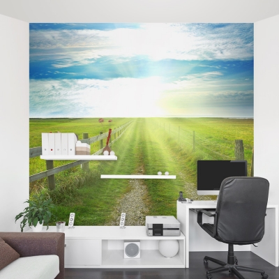 Path To Sea Wall Mural Office