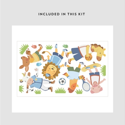 Animal Sports Team Printed Decal Kit
