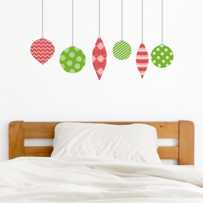 Christmas Ornaments Set Two Standard Printed Wall Decal